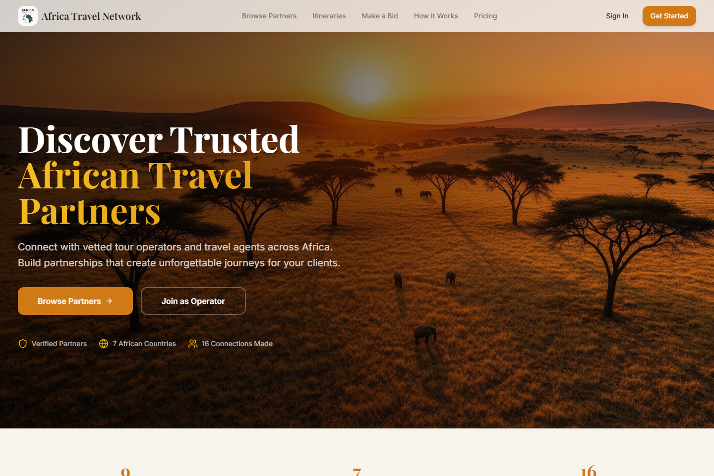 Africa Travel Network website